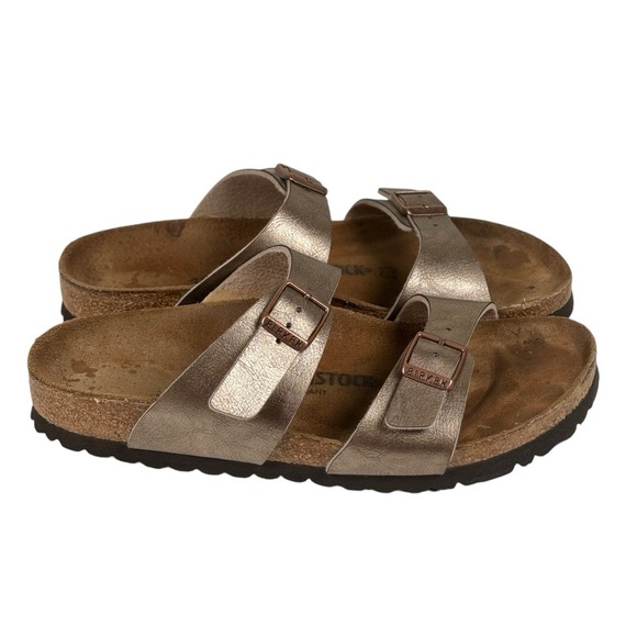 Birkenstock Sydney Birko-Flor Graceful Taupe Sandals Women's‎ US 7 N Size EU 38 - Picture 1 of 8